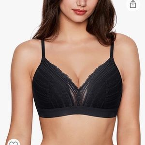 Rolewpy Women’s Lace Bralette 2X Racerback Bra